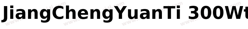 JiangChengYuanTi 300Wttf字体转换